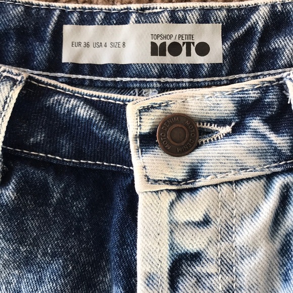 Topshop distresses Moto shorts - Picture 4 of 6